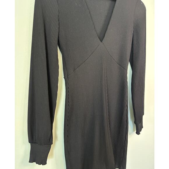 Aritzia Wilfred Black Jeanne Dress, XS Long Sleeve Mini - Picture 2 of 7